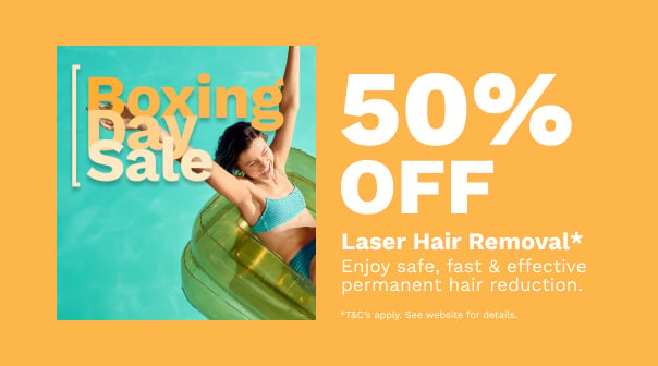 50% Off Laser Hair Removal Treatments*